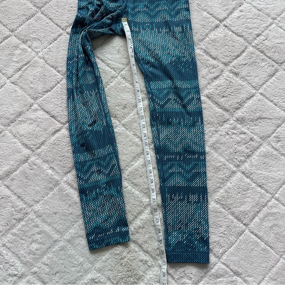 Nike | Blue and Neon Yellow Nike Pro Hyperwarm Nordic Tights | Size Medium - Picture 8 of 9